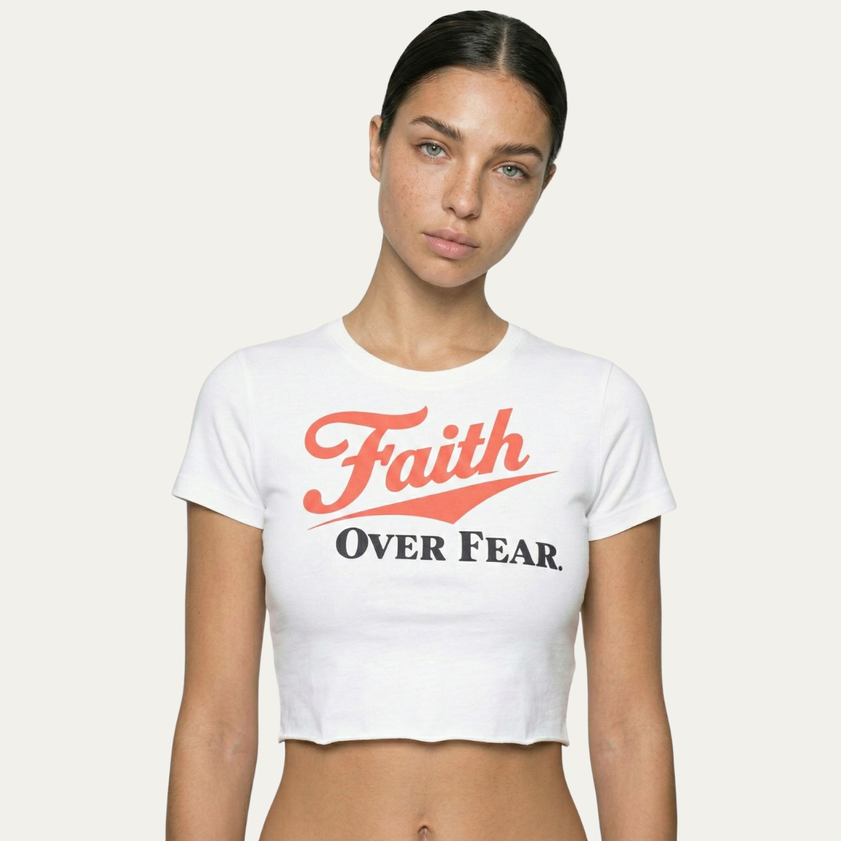 "Draft Logo" Baby Tee [Ivory]