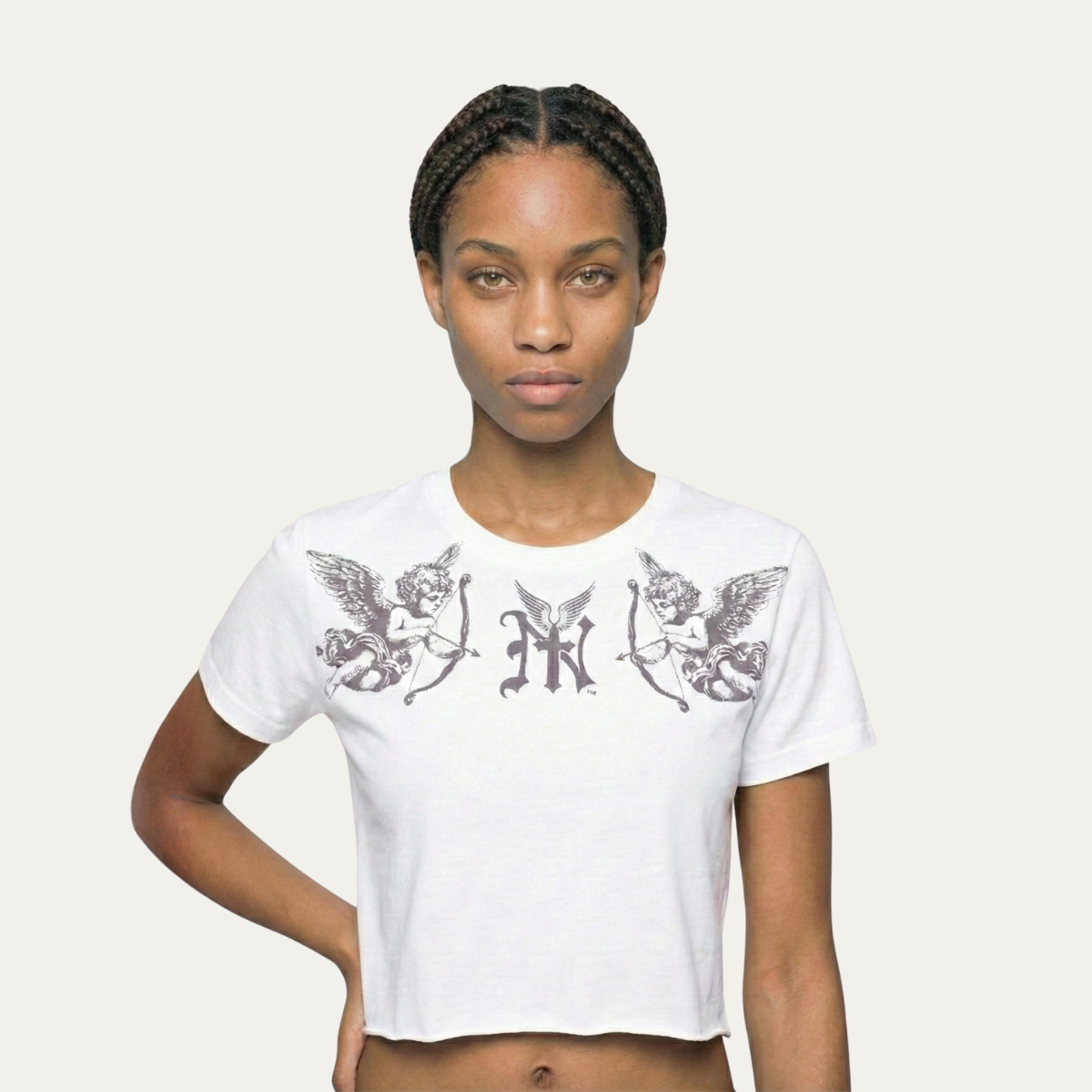 "East Wing" Baby Tee [Ivory]