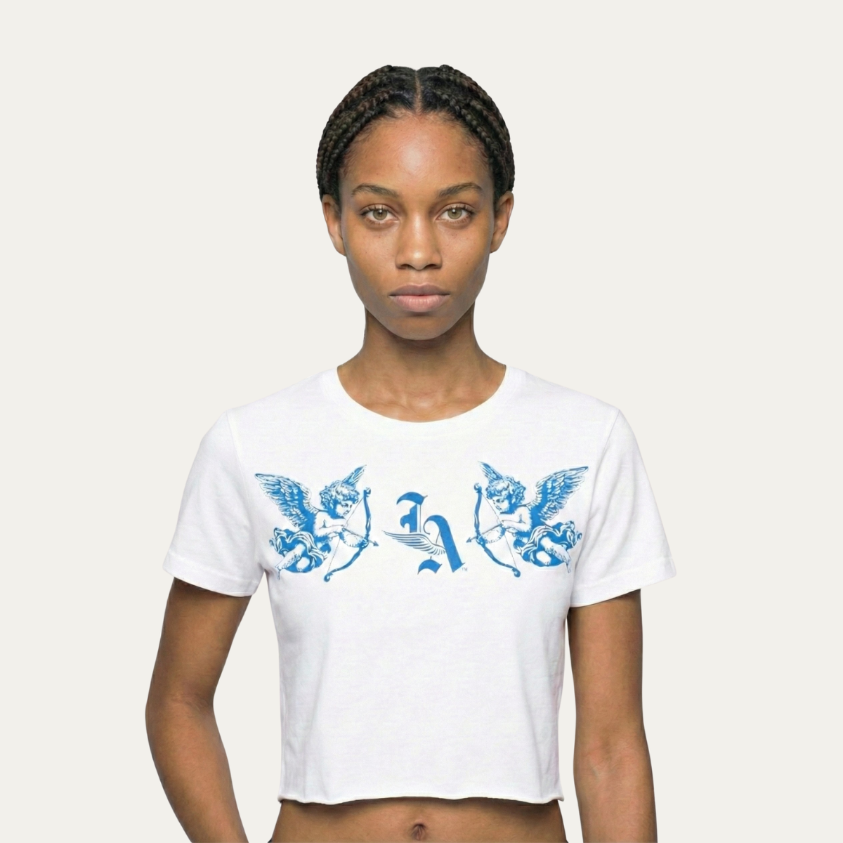 "West Wing" Baby Tee [White]