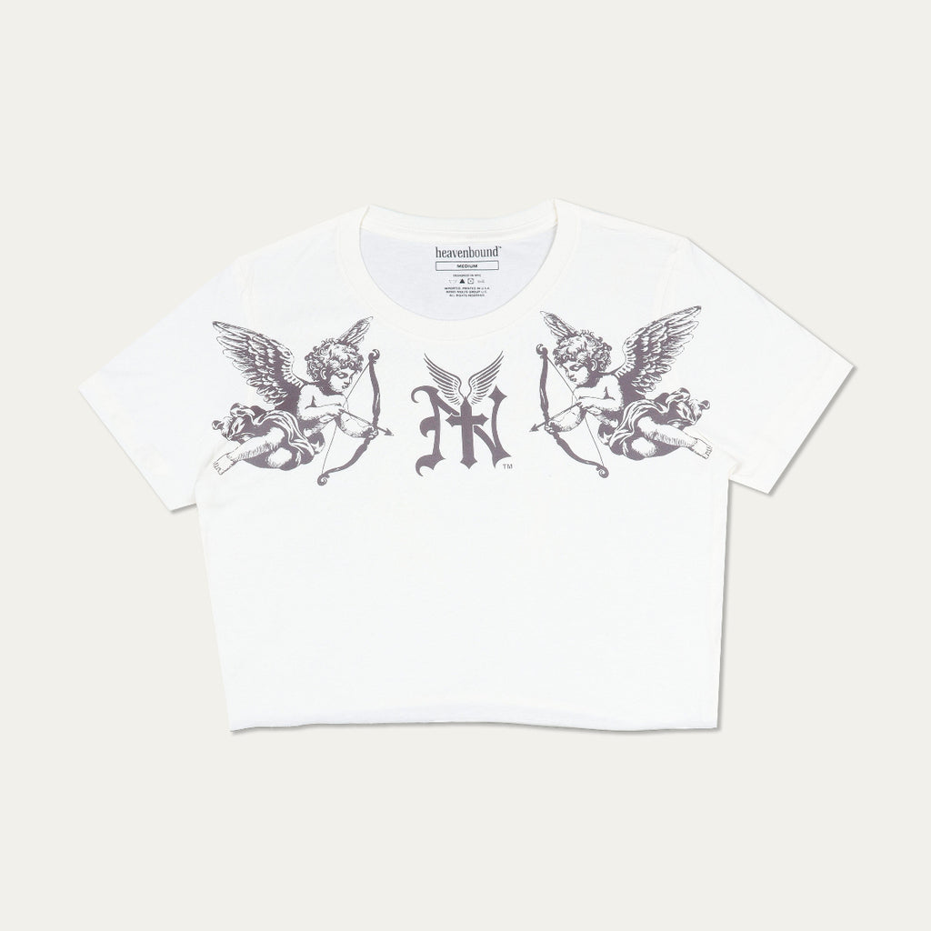"East Wing" Baby Tee [Ivory]