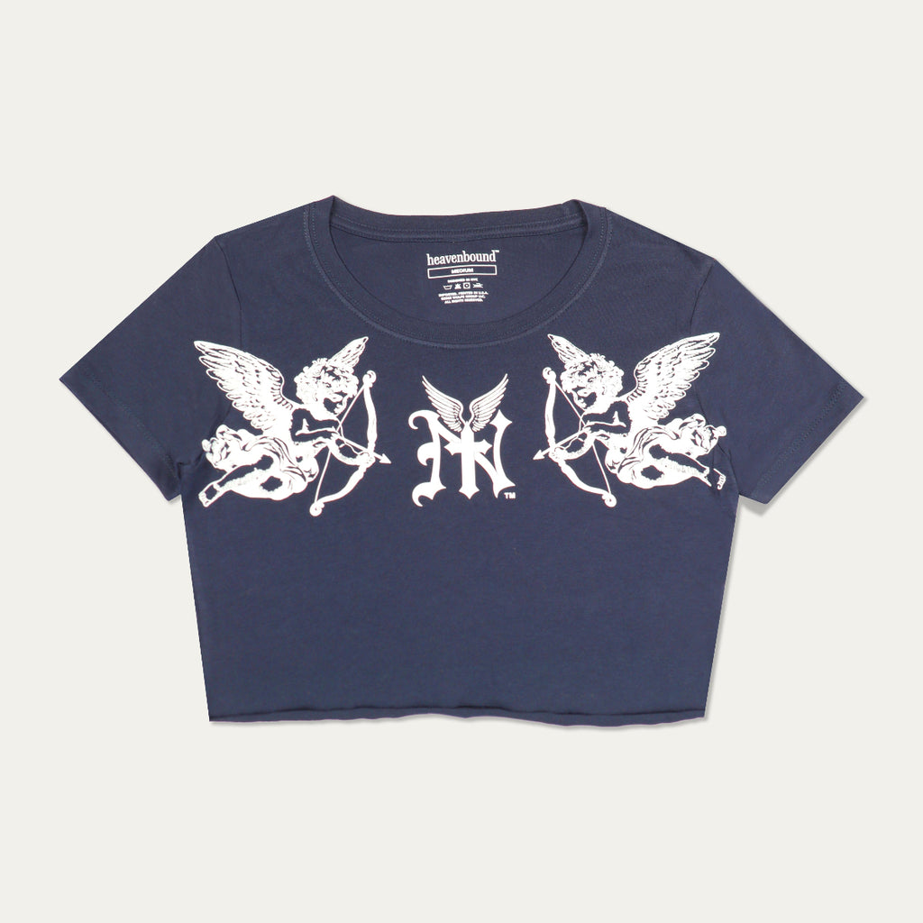 "East Wing" Baby Tee [Navy]
