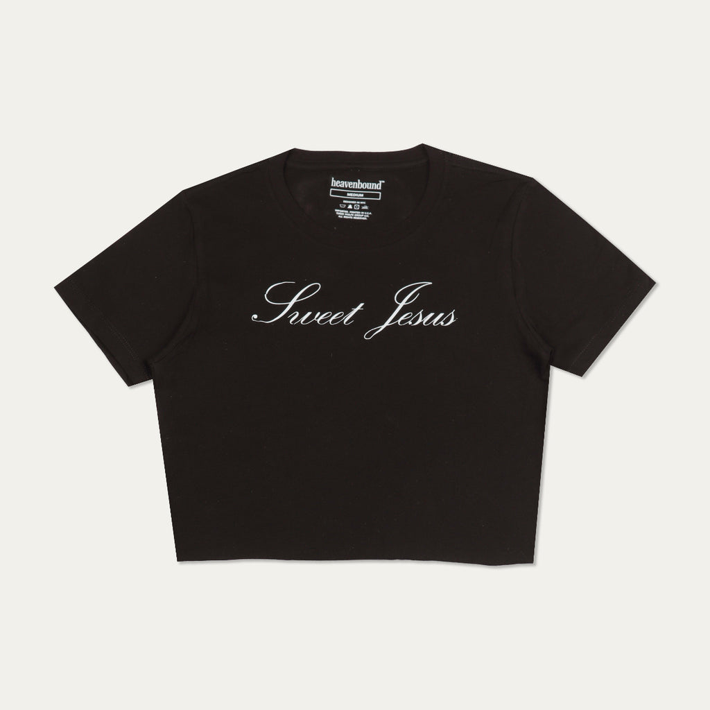 "Sweet Jesus" Baby Tee [Black]