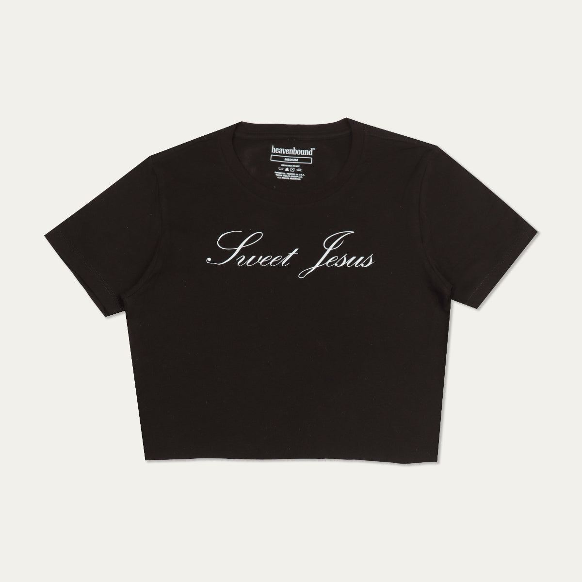 "Sweet Jesus" Baby Tee [Black]