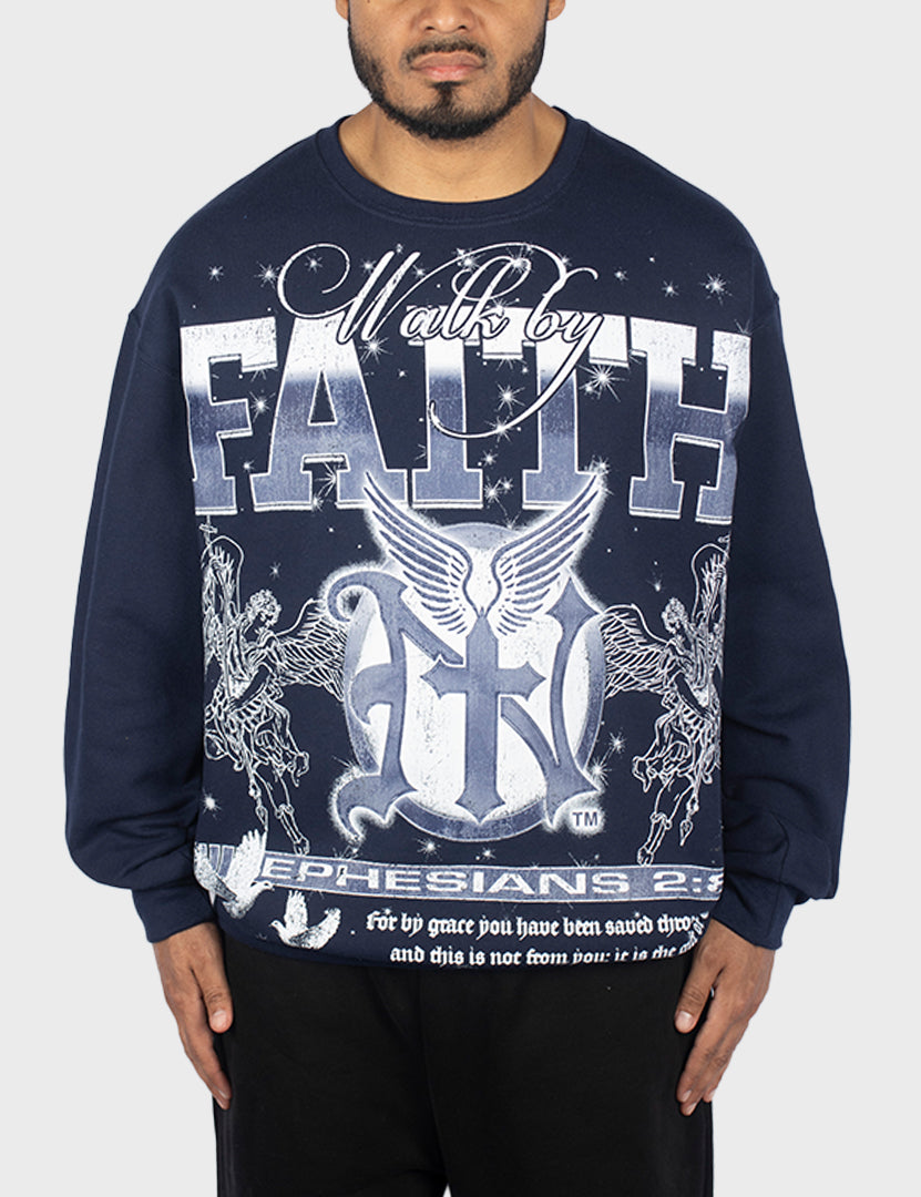 "East Wing' Crewneck [Navy]