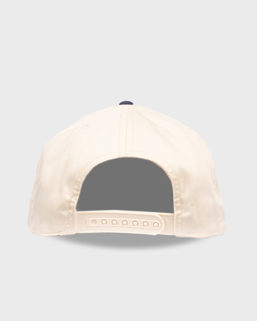 "East Wing" Snapback Hat [Ivory / Navy]